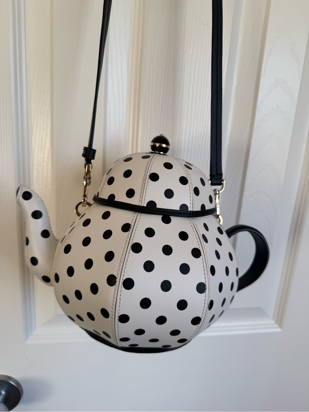 Kate Spade limited edition Alice in Wonderland Teapot Polka Dot Crossbody Bag